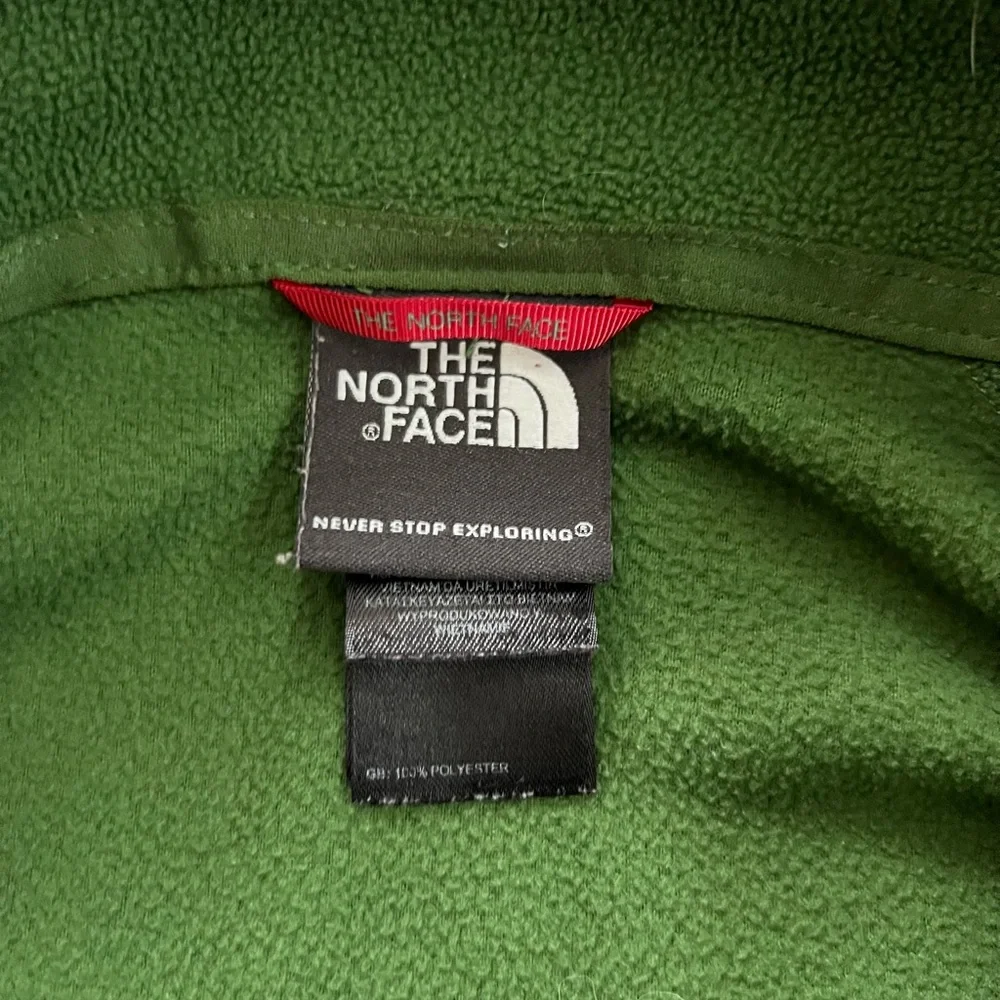 The North Face Men’s Green Fleece 1/4 Zip Pullover Size L